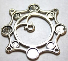 Hanger/tussenstuk 48mm zilverkl. per stuk