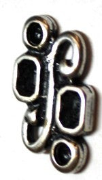 Tussenstuk 23x17mm zilverkl. per stuk
