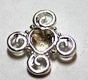 Hanger/tussenstuk 20mm zilverkl. per stuk