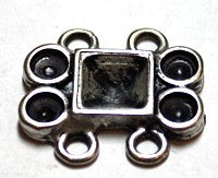 Tussenstuk 22x24mm zilverkl. per stuk