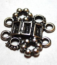 Tussenstuk26x30mm zilverkl. per stuk
