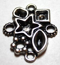 Tussenstuk 35x28mm zilverkl. per stuk