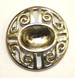 tussenstuk 15mm rond zilverkl. per stuk