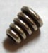 Met. kraal 7x6mm gewikkeld zilverkl. 5st