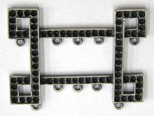 hanger 48x37mm 10-oog oud zilverkl. per stuk