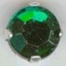 Swarovski opnaaisteen 7mm donkergroen 12st