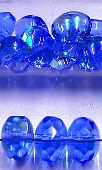 facetwieltje 6mm saffierblauw AB ca.20stuks