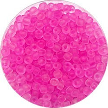 Rocailles 7/0 mat transp. rose 25 gram