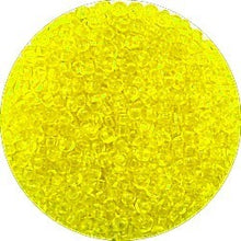 Rocailles 10/0 transparant d.geel 25gram