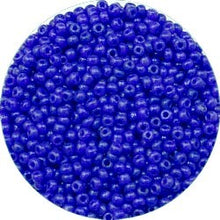Rocailles 12/0 opaque blauw 25gr,