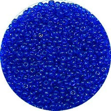 Rocailles 12/0 transparant blauw 25gram