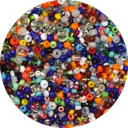 Mix rocailles mix kleuren  kleine maten 50 gram