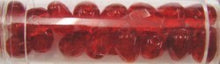 Guterman facetdruppel 10mm rood ca. 20st