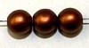 Glasparel 6mm roodgoud 50st.
