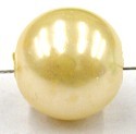 Kunststof parel 15mm beige 5 stuks