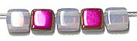 TILA kralen 6x6mm white opal vitex 25st.