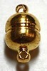 Magneetsluiting 8mm platte bol verguld p.st.