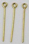 Oogstiften ca. 18mm goudkl. 50st