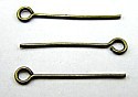 Oogstiften ca. 20mm oud goudkl. 50st