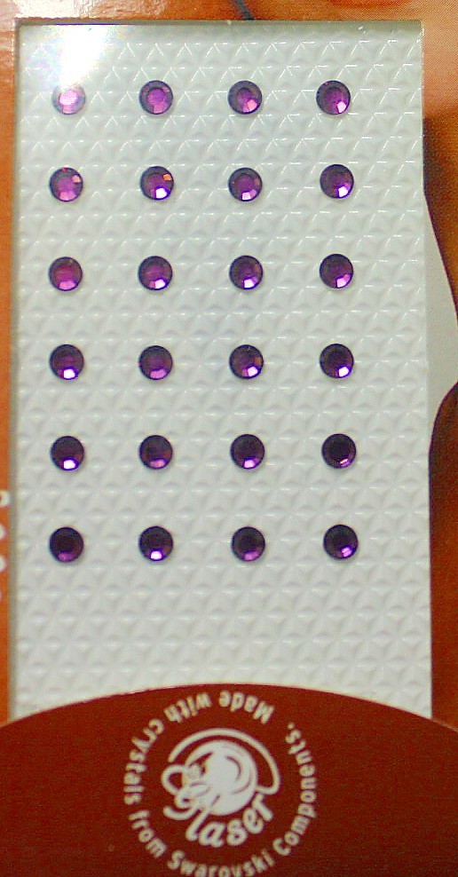 Swarovski tattoo 3mm kristal 2,5x4cm amethist