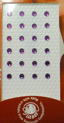 Swarovski tattoo 3mm kristal 2,5x4cm amethist