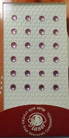 Swarovski tattoo 3mm kristal 2,5x4cm lichtroze