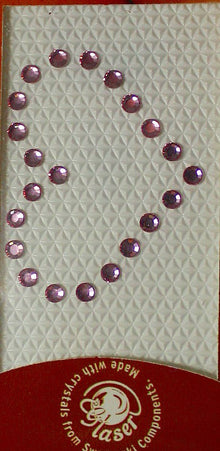 Swarovski tattoo 3mm kristal 3x4cm roze