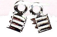 Leerveterklem verzilverd 3mm 10st.