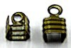 leerveterklem oud goudkl. 5mm 10st.