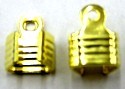 leerveterklem verguld 7mm 10st.
