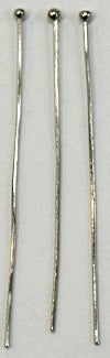 Nietstiften 45mm met bolletje metaalkl. 25st.