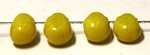 Glaskraal druppel 5x7mm geel 25stuks
