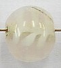 glaskraal rond 10mm rose wit 25stuks