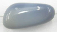 glaskraal 32X14mm grijsblauw per stuk