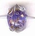 Glaskraal ovaal 9x13mm transp d.blauw 5st