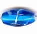 Glaskraal ovaal 17x10 blauw 5st