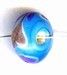 Glaskraal schijf 7x12mm blauw 5st