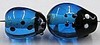 mini lieveheersbeestje blauw 14mm 4st