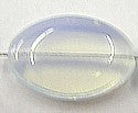 Glaskraal 20x14mm plat opaline 5st.