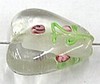 glaskr.blokje 10mm tr. wit/witte streep+roos 5st