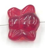 glaskraal 18x20mm tr.rood spin 2stuks