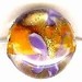 Glaskraal plat 15mm oranje  5st