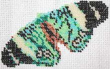 Borduurpakket vlinder grijs/zwart/bruin 9x14cm