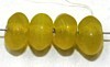 Glaskraal 4x6mm schijf opaalgeel ca 200st.