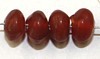 Glaskraal 4x6mm schijf opaal roodbruin ca 200st.