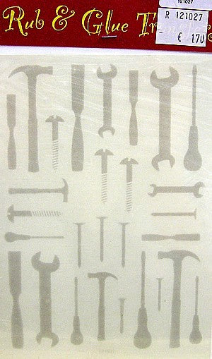 Rub & Glue transfer gereedschap per vel