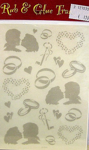 Rub & Glue transfer huwelijk per vel