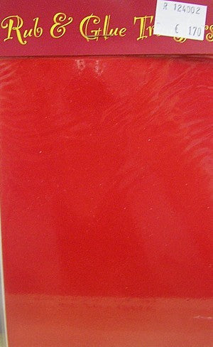 Rub & Glue fluweel rood per vel