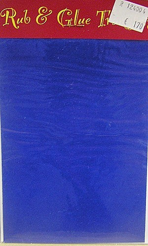 Rub & Glue fluweel blauw per vel