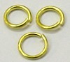 Ringetjes 6mm verguld 25st